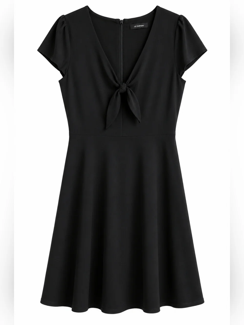 le chateau mini dress Le Chateau Mini Dress With Sequin Long Sleeves